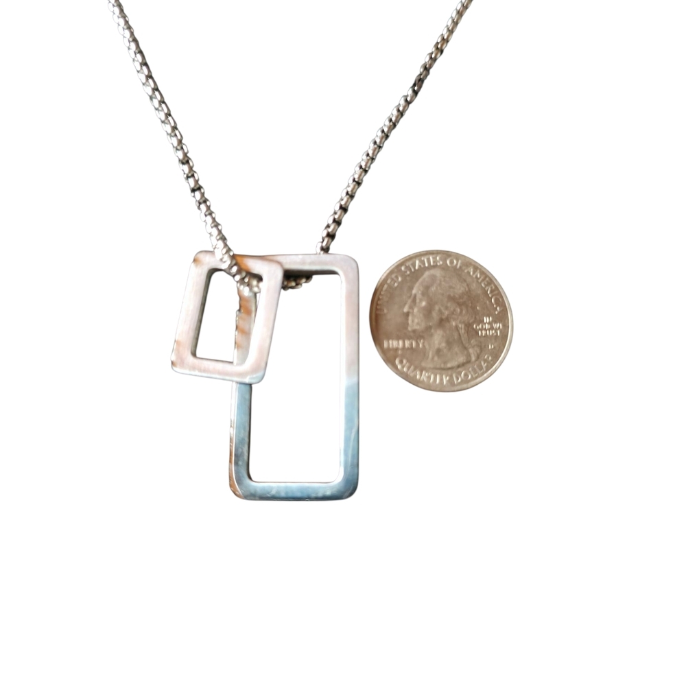 New Stainless Steel Geometric Necklace - Picture 2 of 3